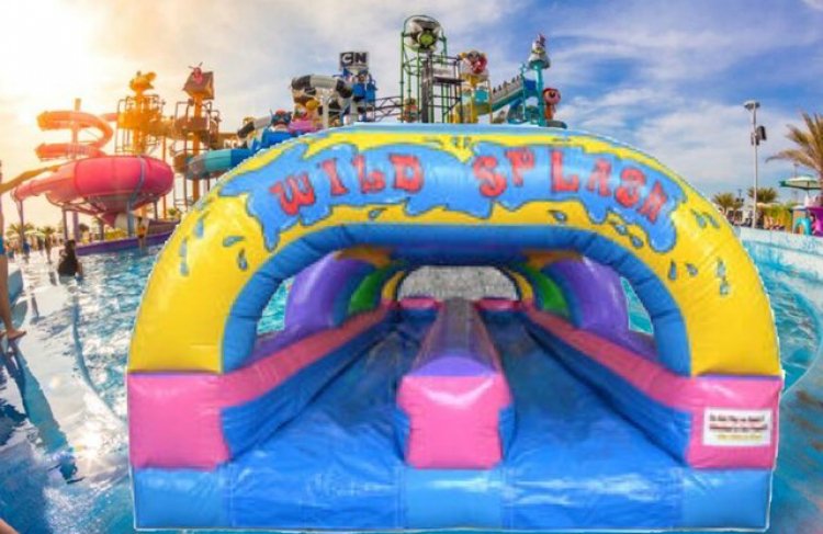 Double Lane Wild Splash Slip N Slide 