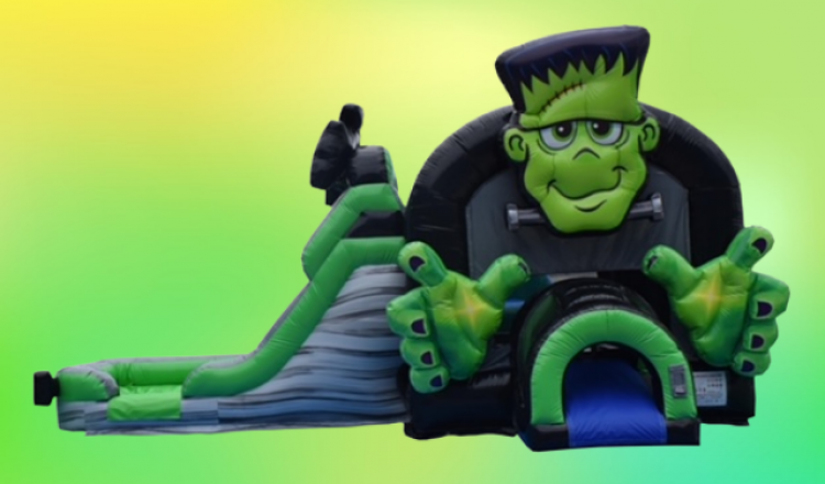 Frankenstein Bounce House With Slide