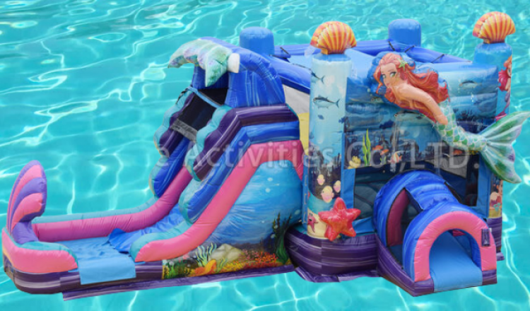 Mermaid Bounce House W Slide